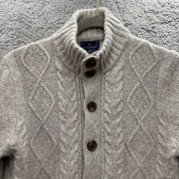 Brooks Brothers Women's Small 80% Wool Button Up Cardigan Sweater Mock Neck - Picture 9 of 10